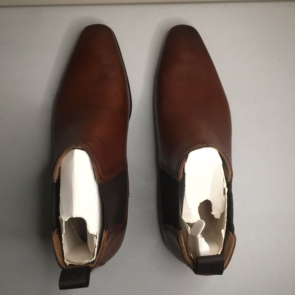 ALDO CHELSEA LEATHER BOOTS PORTERS BROWN MENS SIZE 7.5 - Picture 7 of 16